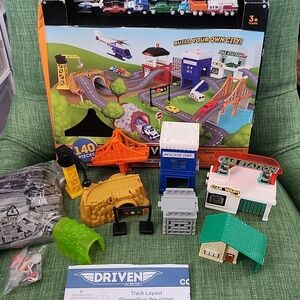 BATTAT Build-a-City Kids Toy City Playset with Vehicles